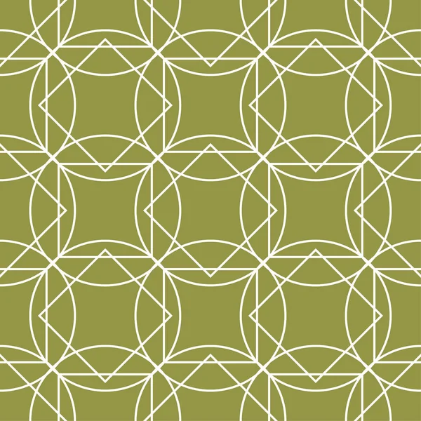 Zeytin yeşili ve beyaz geometrik süsleme. Web, Tekstil ve duvar kağıtları için seamless modeli