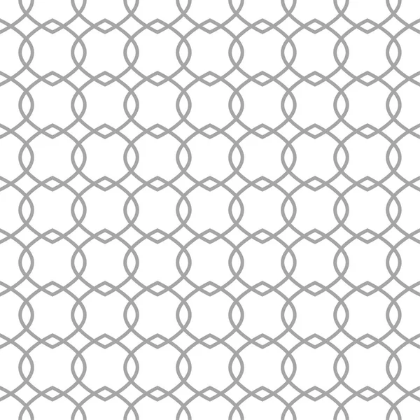 白色背景上的灰色几何装饰 纺织品和墙纸无缝模式 — 图库矢量图片