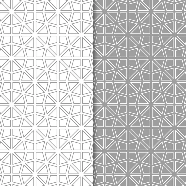 Web, Tekstil ve duvar kağıtları için dikişsiz desen gri ve beyaz geometrik dizi