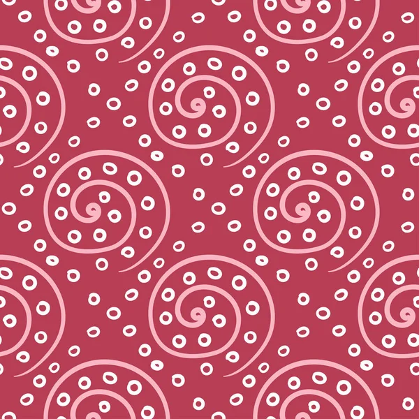 Geometrischer Hintergrund Rote Und Beige Nahtlose Muster Für Tapeten Textilien — Stockvektor