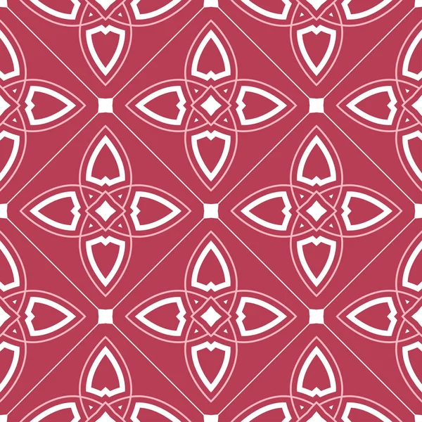 Geometric Seamless Pattern Pale Red Beige Background Wallpapers Textile Fabrics — Stock Vector