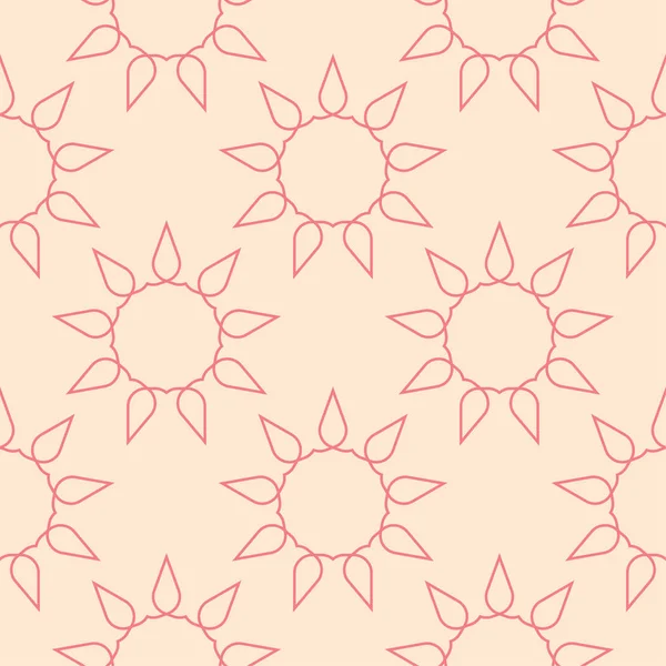 Kırmızı ve bej geometrik süsleme. Web, Tekstil ve duvar kağıtları için seamless modeli