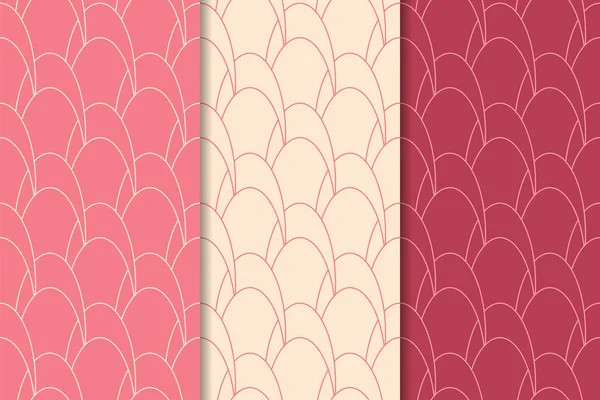 Web, Tekstil ve duvar kağıtları için dikey Dikişsiz desen kiraz kırmızı geometrik dizi