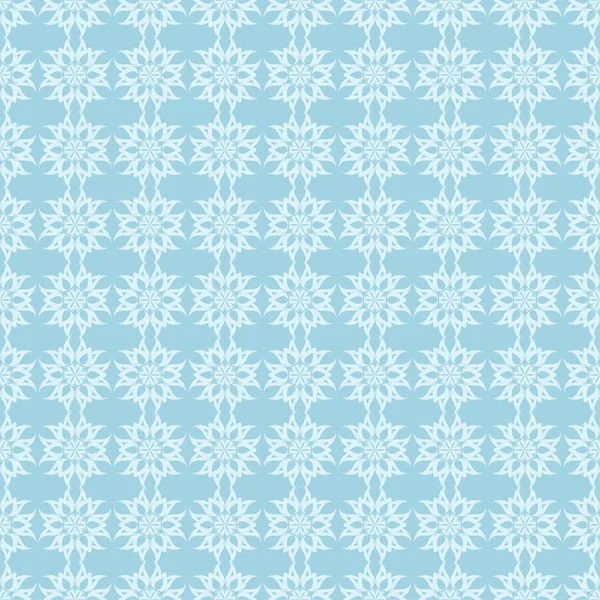 Beyaz ve mavi çiçek desenli. Tekstil ve duvar kağıtları için sorunsuz süsleme