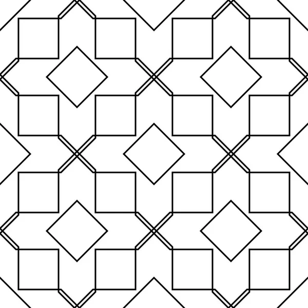 Witte Zwarte Geometrische Sieraad Naadloze Patroon Voor Web Textiel Achtergronden — Stockvector