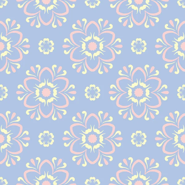 Soluk mavi sorunsuz arka plan. Çiçek desenli duvar kağıdı, Tekstil ve kumaş için