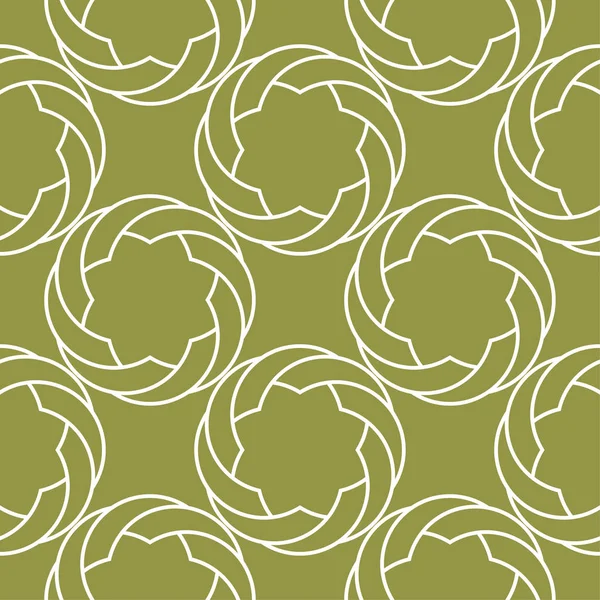 Zeytin yeşili ve beyaz geometrik süsleme. Web, Tekstil ve duvar kağıtları için seamless modeli