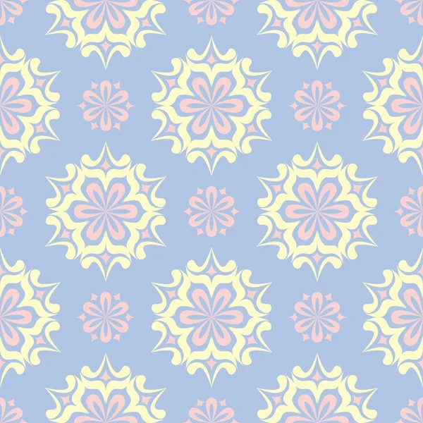 Soluk mavi sorunsuz arka plan. Çiçek desenli duvar kağıdı, Tekstil ve kumaş için