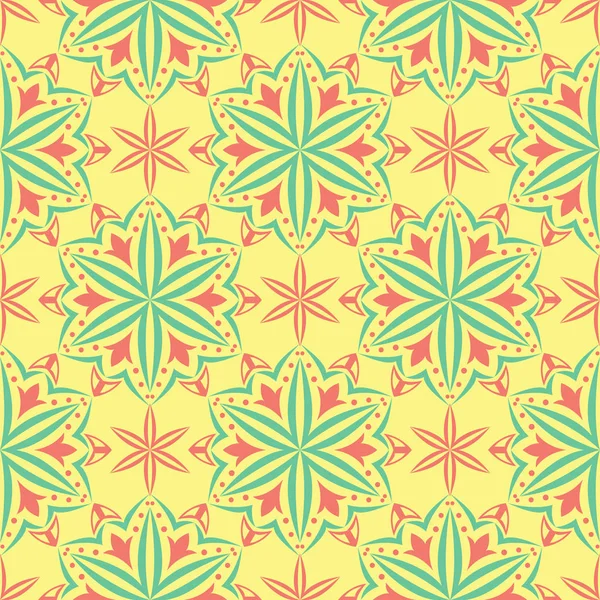 Çok sorunsuz çiçek arka plan renkli. Pembe mavi yeşil ve sarı desen Tekstil ve duvar kağıtları için