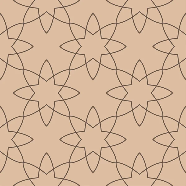 Bej ve kahverengi geometrik süsleme. Web, Tekstil ve duvar kağıtları için seamless modeli