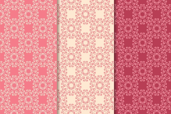 Kiraz kırmızı çiçekli süs tasarımlar. Duvar kağıtları ve kumaşlar için dikey Dikişsiz desen