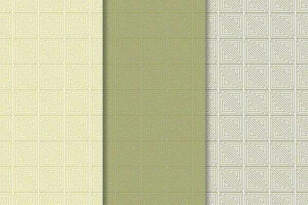 Web, Tekstil ve duvar kağıtları için dikey Dikişsiz desen zeytin yeşil ve beyaz geometrik dizi