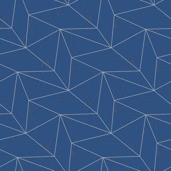 Poligonal mavi geometrik Dikişsiz desen duvar kağıtları, Tekstil ve kumaş için