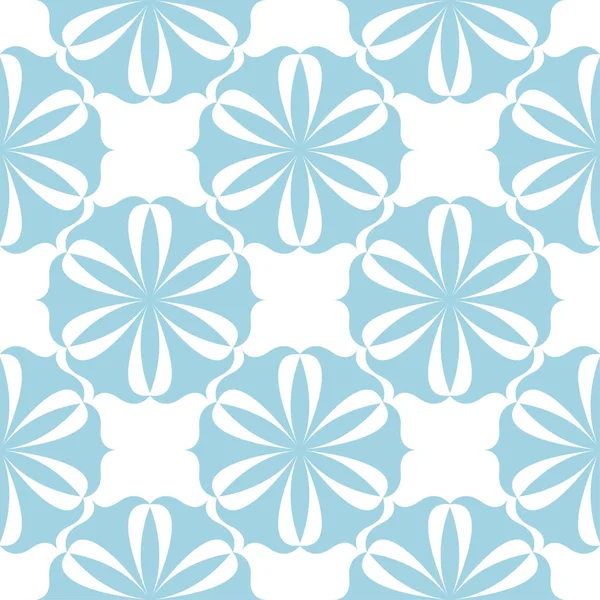 Design Floral Bleu Sur Fond Blanc Modèle Sans Couture Pour — Image vectorielle