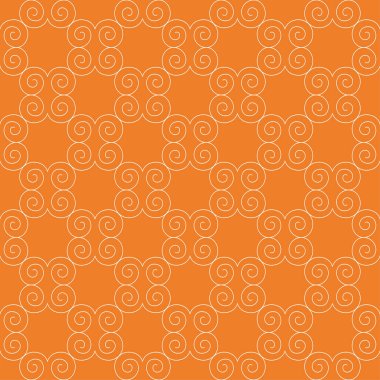 Turuncu geometrik süsleme. Web, Tekstil ve duvar kağıtları için seamless modeli