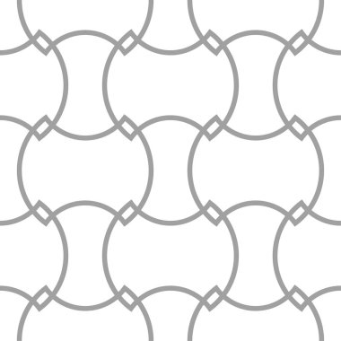Işık gri geometrik süsleme. Web, Tekstil ve duvar kağıtları için seamless modeli