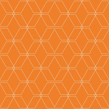Turuncu geometrik süsleme. Web, Tekstil ve duvar kağıtları için seamless modeli