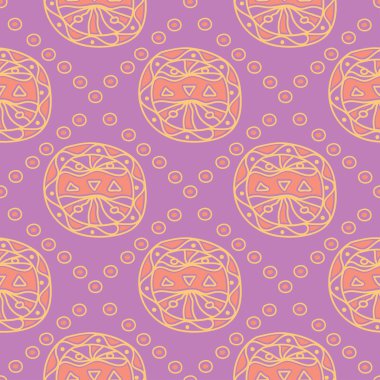 Geometrik menekşe seamless modeli. Parlak renkli arka plan duvar kağıtları, Tekstil ve kumaş için pembe ve sarı öğeler