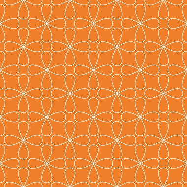 Turuncu geometrik süsleme. Web, Tekstil ve duvar kağıtları için seamless modeli