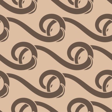 Tekstil, kumaş veya duvar kağıtları için soyut seamless modeli. Kahverengi zemin
