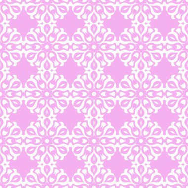 Mor pembe seamless modeli ile çiçek arka plan. Duvar kağıtları ve tekstil tasarım