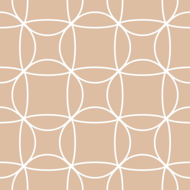 Geometrik süsleme. Bej ve beyaz seamless modeli web, Tekstil ve duvar kağıtları için