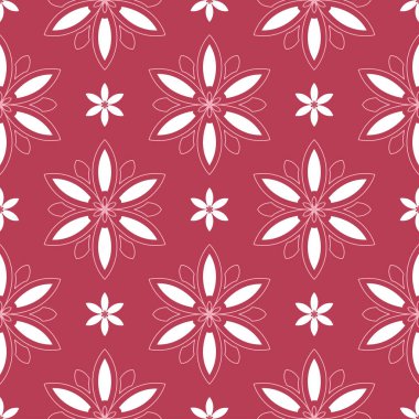 Çiçek seamless modeli. Arka plan duvar kağıtları, Tekstil ve kumaş kırmızı boyalı