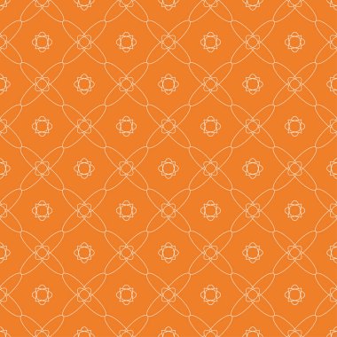 Turuncu geometrik süsleme. Web, Tekstil ve duvar kağıtları için seamless modeli