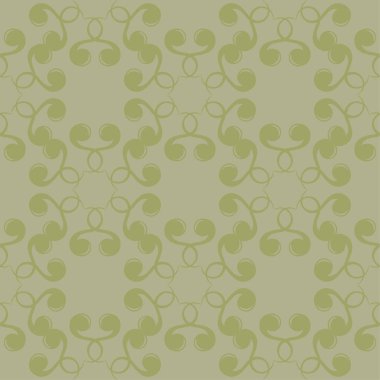 Zeytin yeşili çiçek süs tasarım. Tekstil ve duvar kağıtları için seamless modeli