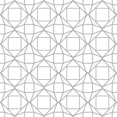 Beyaz arka planda gri geometrik tasarım. Web, Tekstil ve duvar kağıtları için seamless modeli