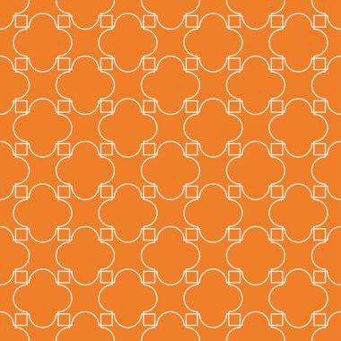 Turuncu geometrik süsleme. Web, Tekstil ve duvar kağıtları için seamless modeli