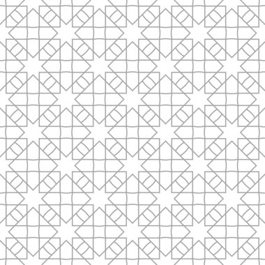 Beyaz arka planda gri geometrik tasarım. Web, Tekstil ve duvar kağıtları için seamless modeli