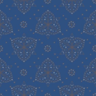 Sorunsuz çiçek desenli. Koyu mavi arka plan duvar kağıtları, Tekstil ve kumaş için çiçek tasarımları ile