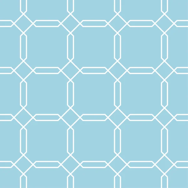 Marineblaue Und Weiße Geometrische Ornamente Nahtloses Muster Für Web Textilien — Stockvektor