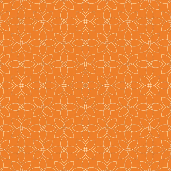 Orange Geometrisches Ornament Nahtloses Muster Für Web Textilien Und Tapeten — Stockvektor