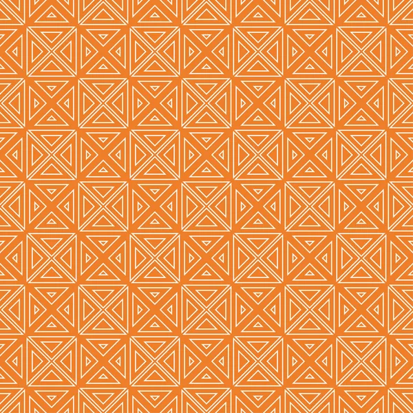 Adorno Geométrico Naranja Patrón Sin Costuras Para Tela Textil Fondos — Vector de stock