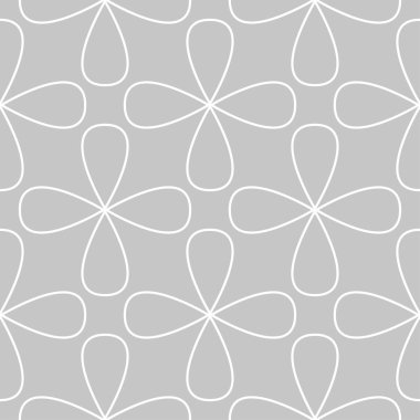 Gri ve beyaz geometrik süsleme. Web, Tekstil ve duvar kağıtları için seamless modeli