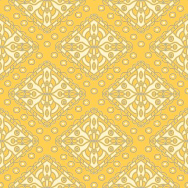 Geometrik seamless modeli. Sarı arka plan duvar kağıtları, Tekstil ve kumaş için