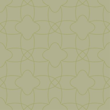 Geometrik süsleme. Zeytin yeşili seamless modeli web, Tekstil ve duvar kağıtları için