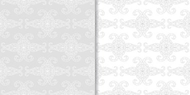 Web, Tekstil ve duvar kağıtları için ışık gri geometrik Dikişsiz desen