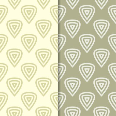 Zeytin yeşili geometrik Dikişsiz desen web, Tekstil ve duvar kağıtları için