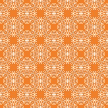 Turuncu geometrik tasarım. Web, Tekstil ve duvar kağıtları için seamless modeli