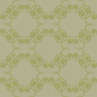 Zeytin yeşili çiçek süsleme. Tekstil ve duvar kağıtları için seamless modeli