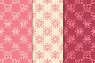 Kiraz kırmızı çiçekli süs tasarımlar. Duvar kağıtları ve kumaşlar için dikey Dikişsiz desen