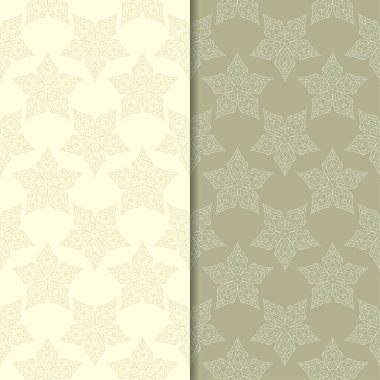 Zeytin yeşili st çiçek kökenden. Tekstil ve duvar kağıtları için dikişsiz desen