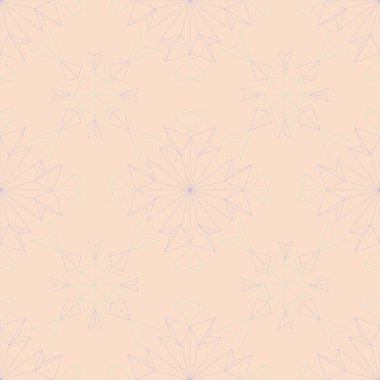 Bej renkli çiçek arka plan. Duvar kağıtları, Tekstil ve kumaş için mor ve mavi elemanları ile Seamless modeli