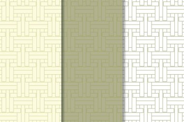 Zeytin yeşili ve beyaz geometrik dikey Dikişsiz desen web, Tekstil ve duvar kağıtları için