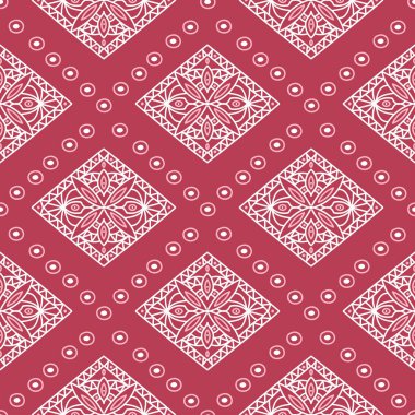 Geometrik kırmızı seamless modeli. Renkli arka plan duvar kağıtları, Tekstil ve kumaş için