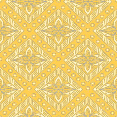 Geometrik seamless modeli. Sarı gri ve beyaz renkli arka plan duvar kağıtları, Tekstil ve kumaş için