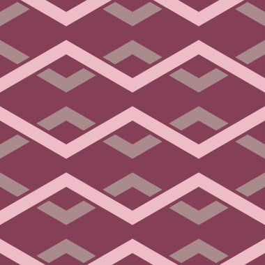 Geometrik öğelerle seamless modeli. Kumaşlar, duvar kağıtları ve Tekstil için koyu kırmızı arka plan